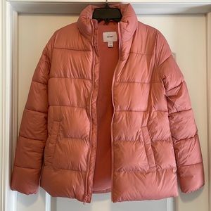 Old Navy Pink Puffer Coat